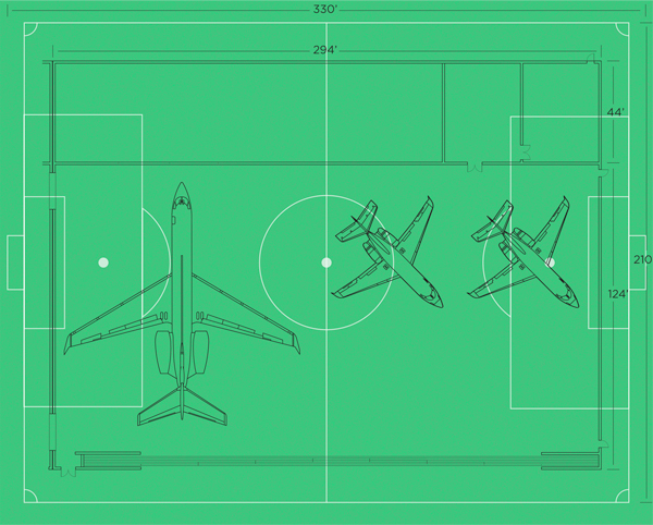 Fifa World Cup Football Field Vs Galaxy Fbo Hangar Galaxy Fbo Galaxy Fbo